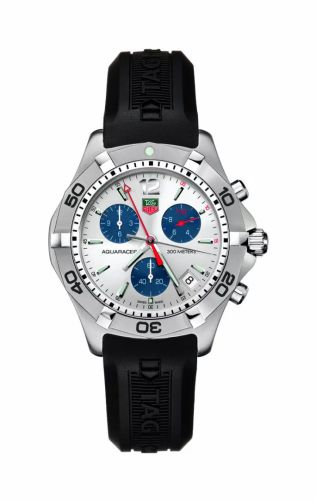 TAG Heuer Aquaracer 300M Quartz Chronograph 41 Stainless Steel / Silver / Rubber